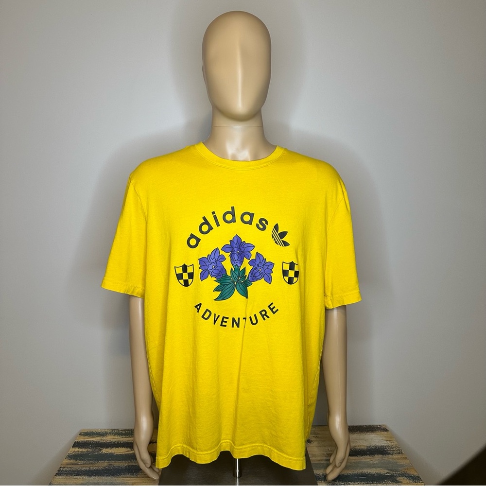 Adidas “Adventure” Yellow Tee